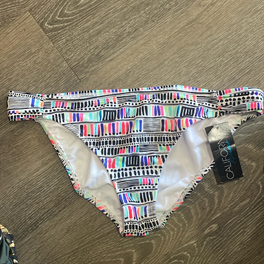 California Waves Bikini Bottoms Swimsuit Separates New  4/25